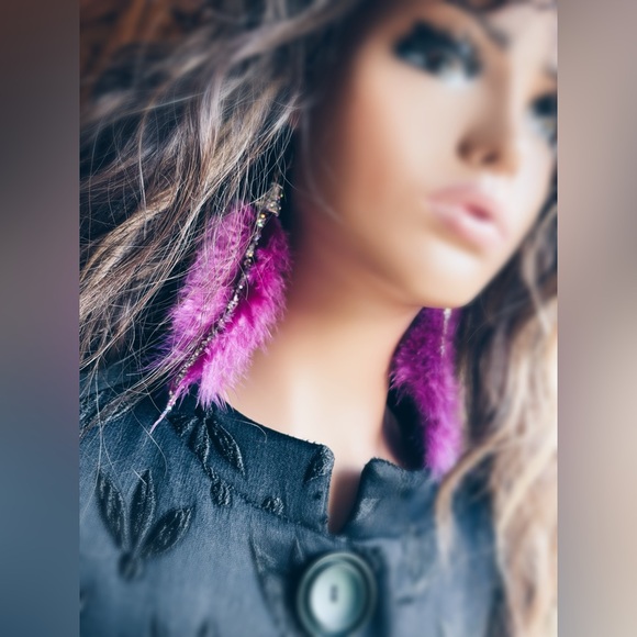 Earrings Feather - Picture 5 of 10